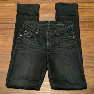 7 for all mankind mid rise straight leg size 26